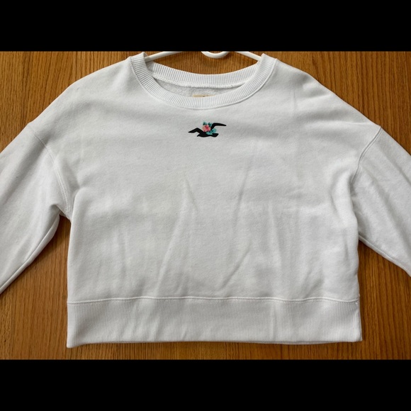 Hollister Crop Boyfriend Crewneck Sweatshirt - Picture 7 of 7